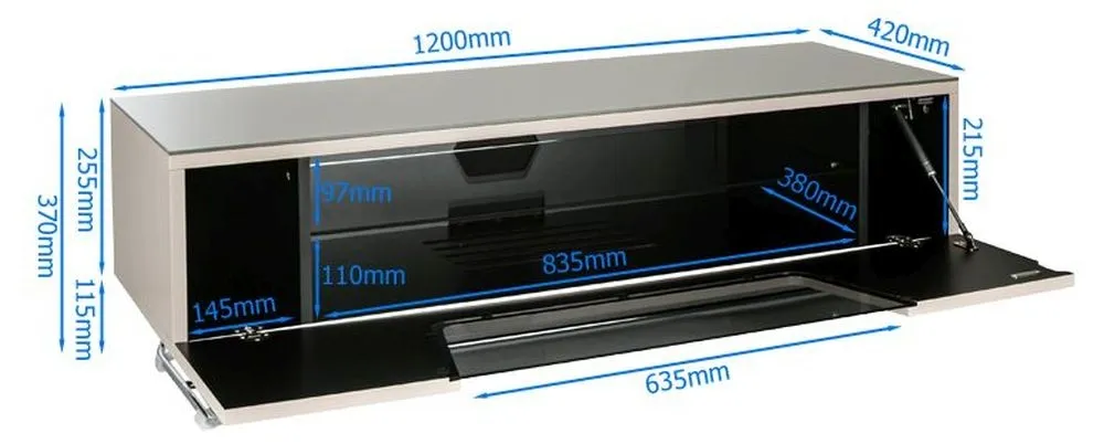 Conway 120cm TV Stand - Black