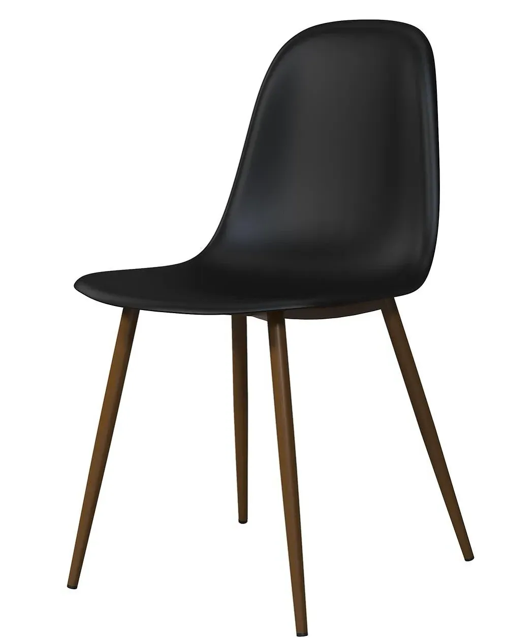 Cottle Dining Chair Set of 2 - Black, Plastic