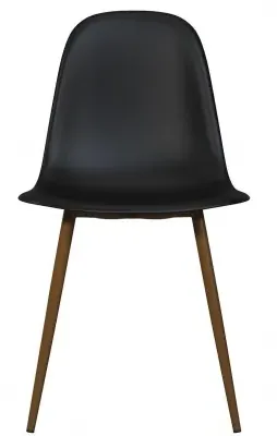 Cottle Dining Chair Set of 2 - Black, Plastic