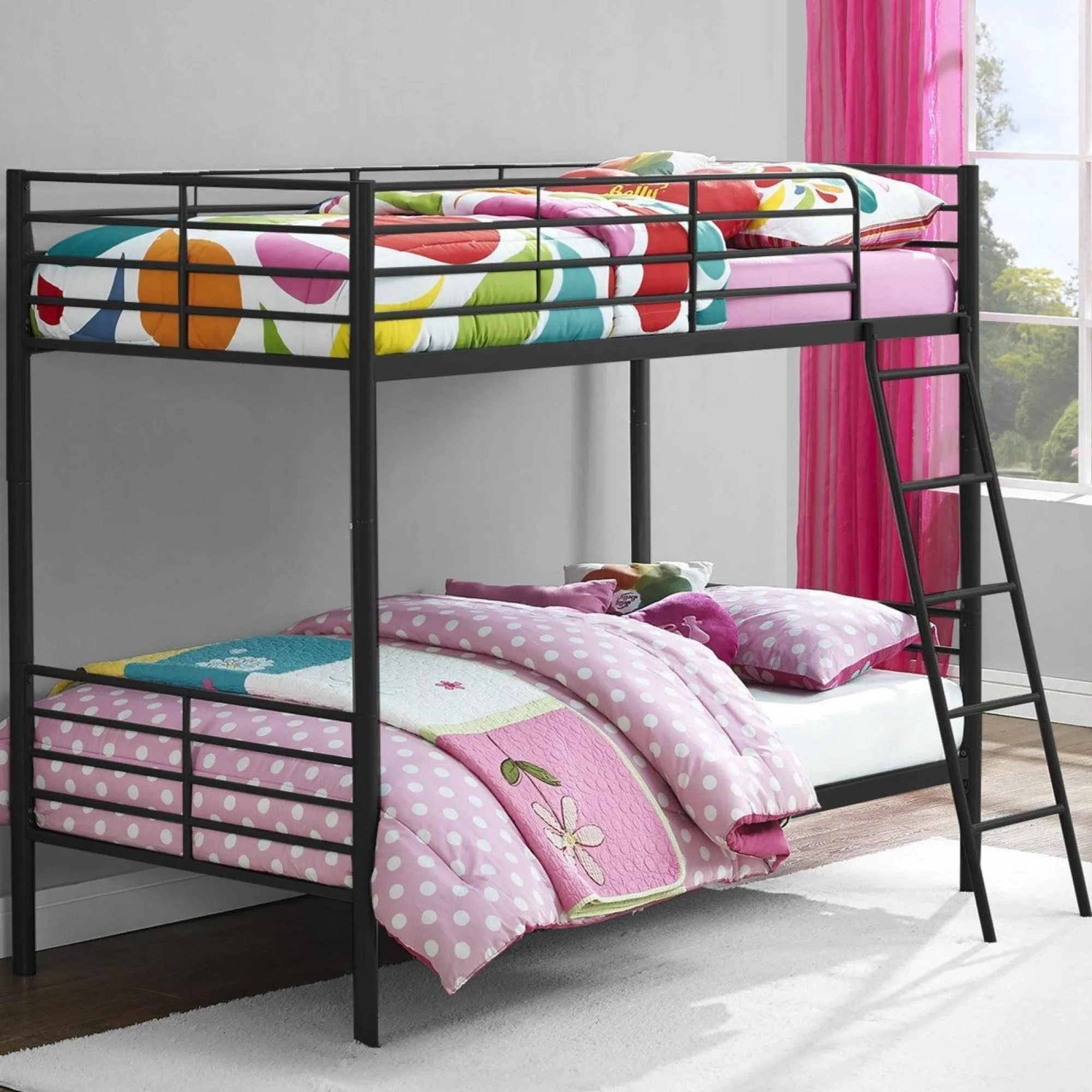 Creek Single over Single Bunk Bed - Black