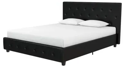 Darke Fabric Bed Frame - Black