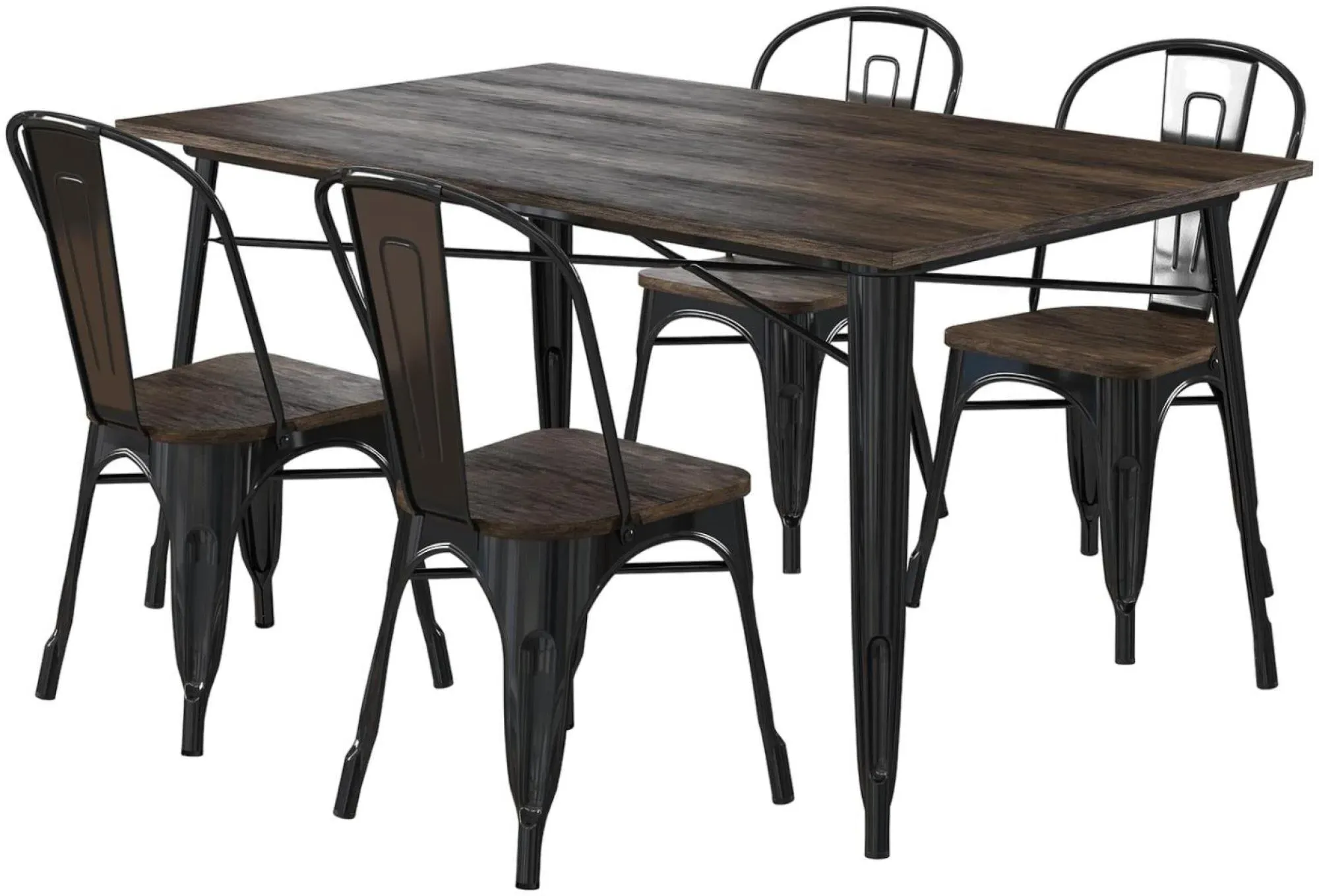 Elliott Frio 6 Seater Dining Table - Black