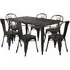 Elliott Frio 6 Seater Dining Table - Black