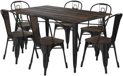 Elliott Frio 6 Seater Dining Table - Black image