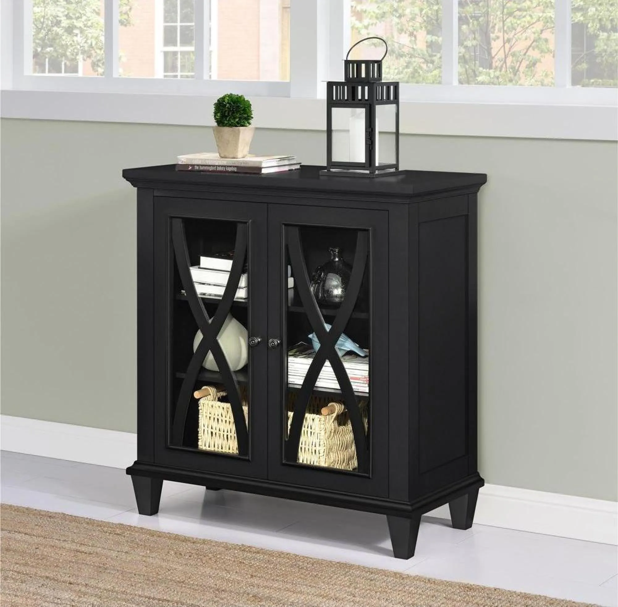 Ellis Accent Cabinet - Black