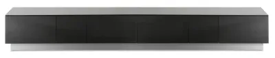 Evans 250cm TV Cabinet - Black, High Gloss image