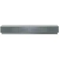 Evans 250cm TV Cabinet - Grey, High Gloss