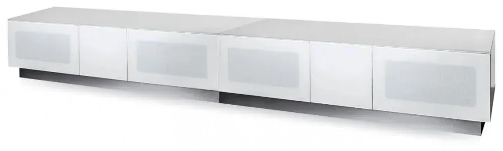 Evans 250cm TV Cabinet - White, High Gloss