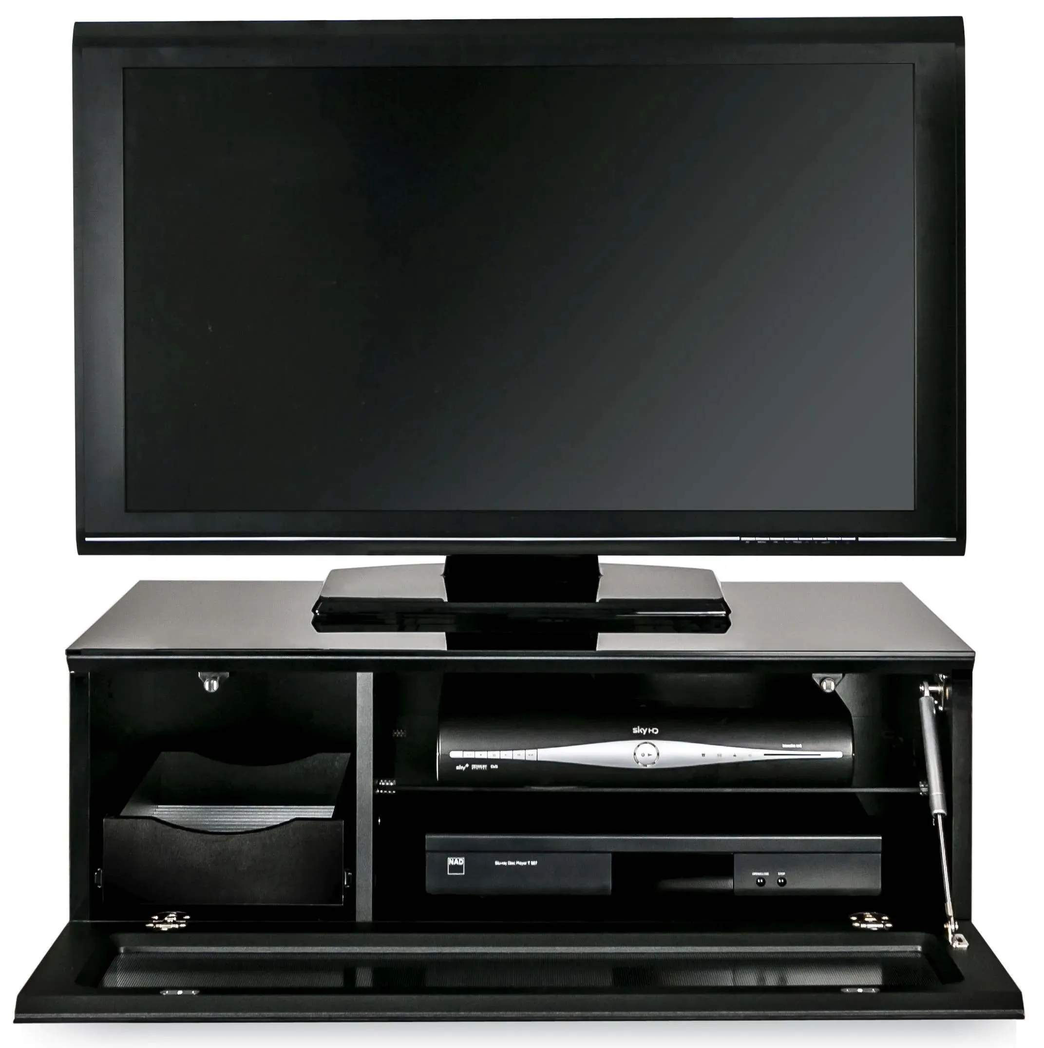Evans High Gloss TV Cabinet - Black