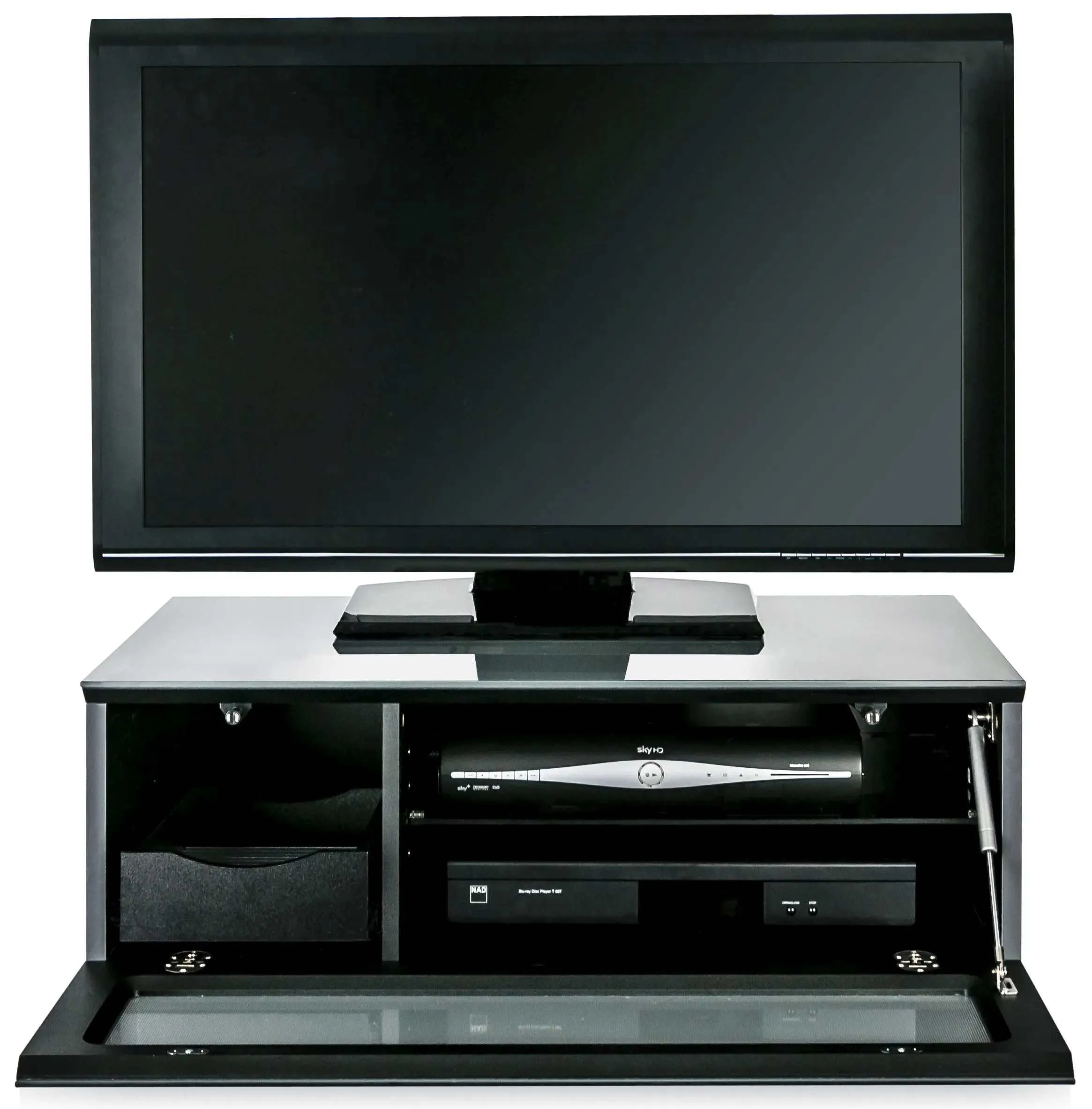 Evans High Gloss TV Cabinet - Grey