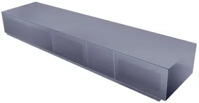 Evans High Gloss TV Cabinet - Grey