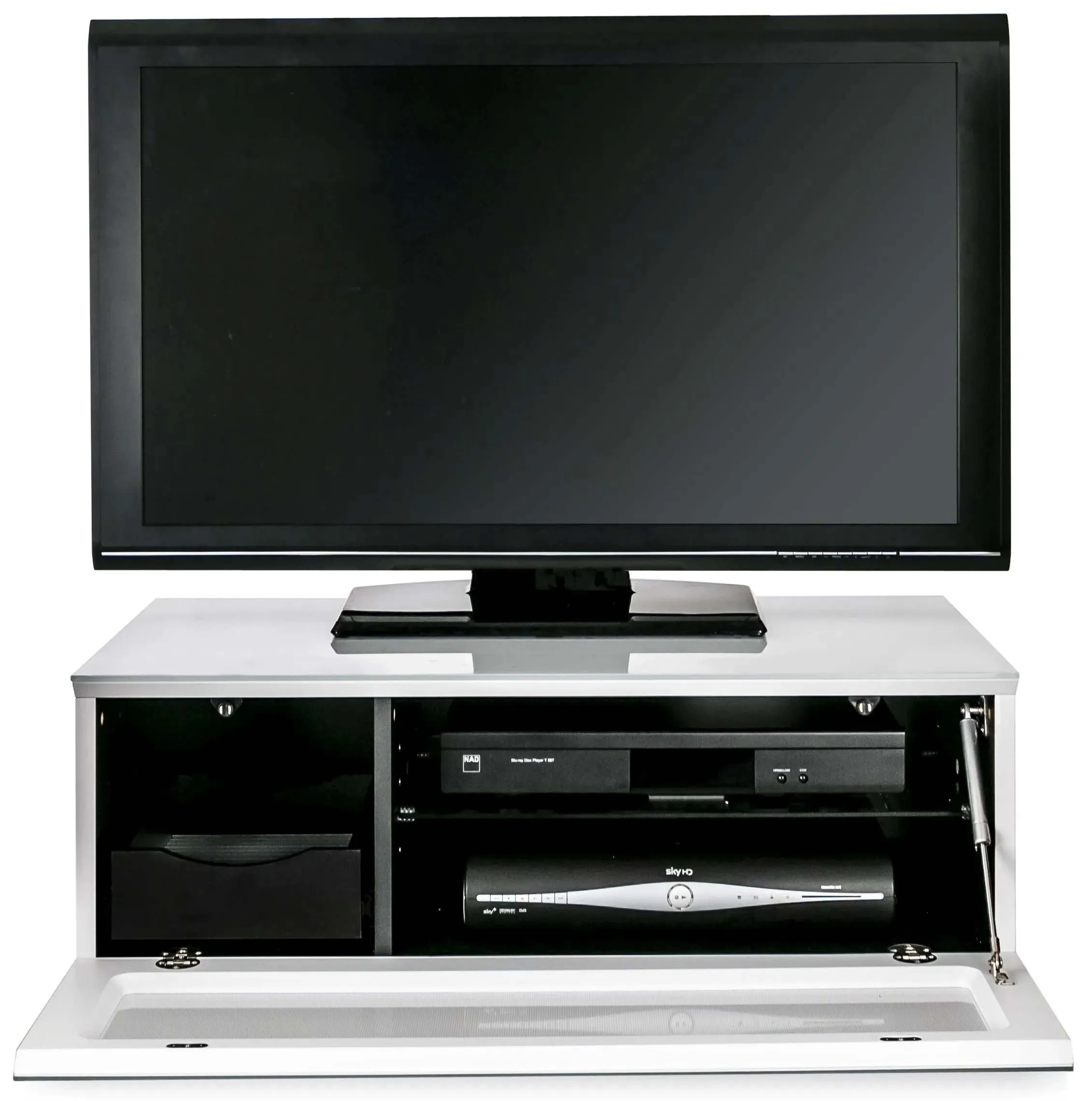 Evans High Gloss TV Cabinet - White