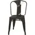 Finney Industrial Dining Chair Set - Black, Metal