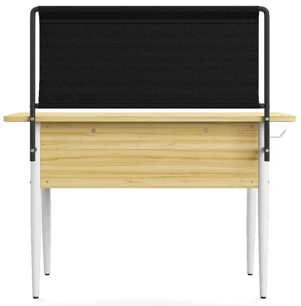 Foster Office Desk - White, Oak