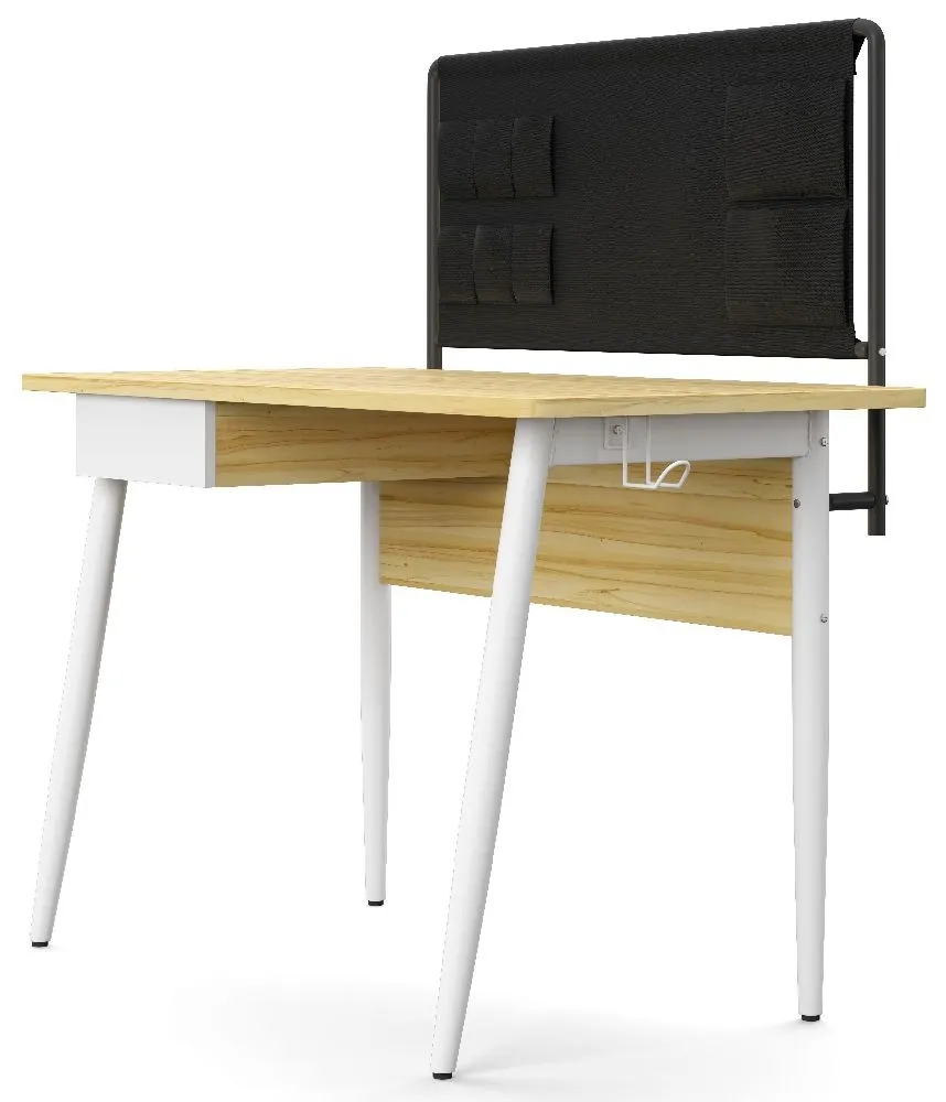 Foster Office Desk - White, Oak