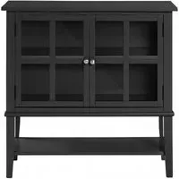 Franklin 2 Door Storage Cabinet - Black