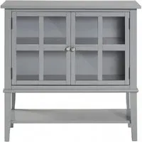 Franklin 2 Door Storage Cabinet - Grey