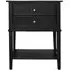 Franklin 2 Drawer Accent Table - Black