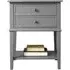 Franklin 2 Drawer Accent Table - Grey