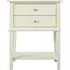 Franklin 2 Drawer Accent Table - White