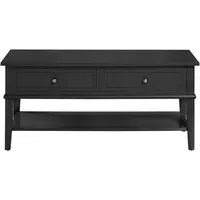 Franklin 2 Drawer Coffee Table - Black