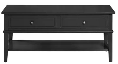 Franklin 2 Drawer Coffee Table - Black image