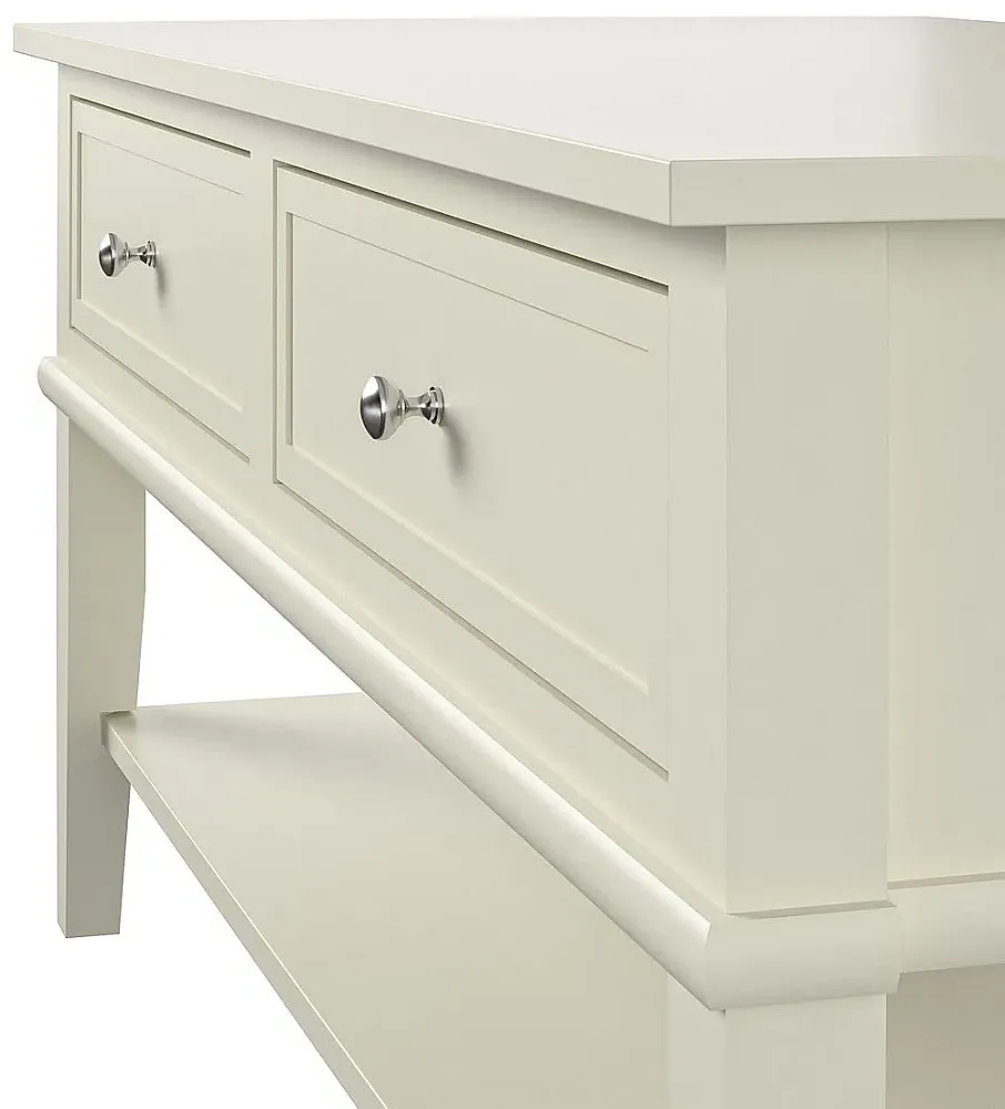 Franklin 2 Drawer Coffee Table - White