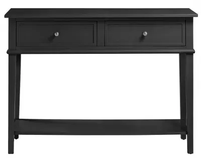 Franklin 2 Drawer Console Table - Black