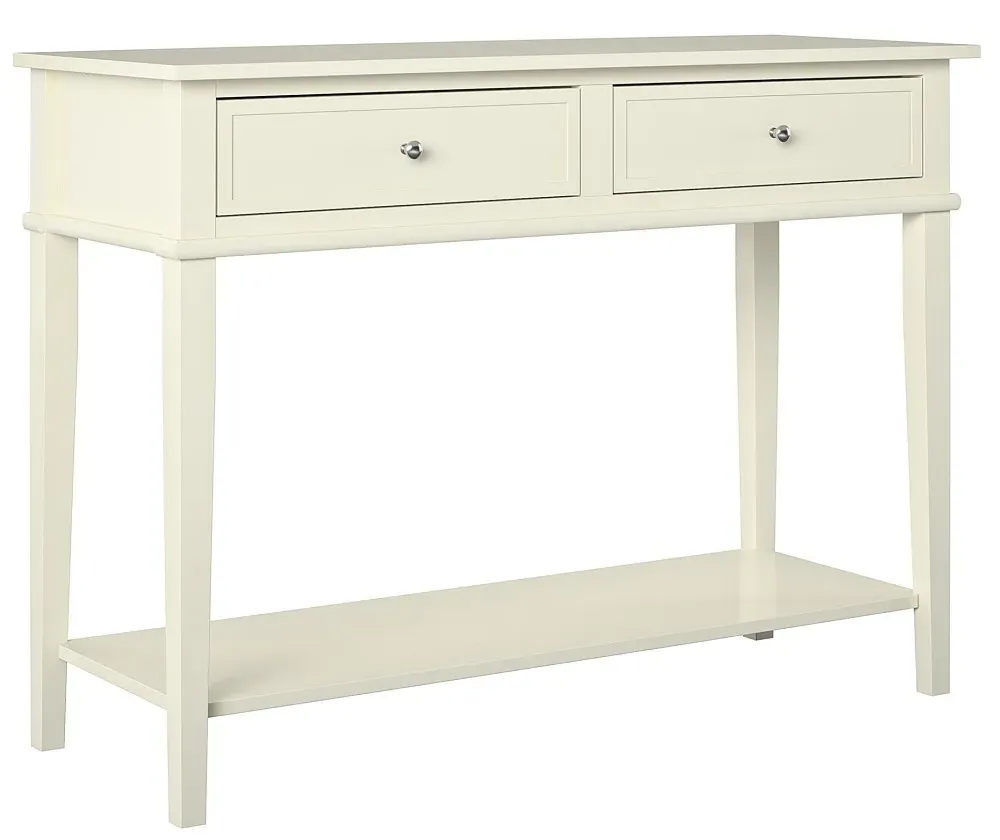 Franklin 2 Drawer Console Table - White
