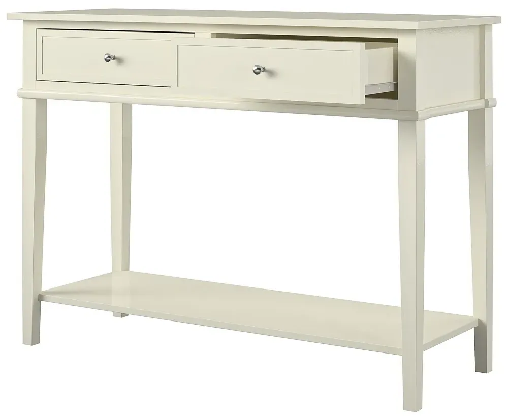 Franklin 2 Drawer Console Table - White