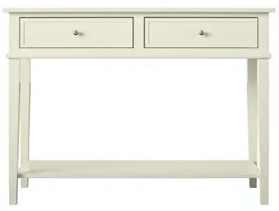 Franklin 2 Drawer Console Table - White