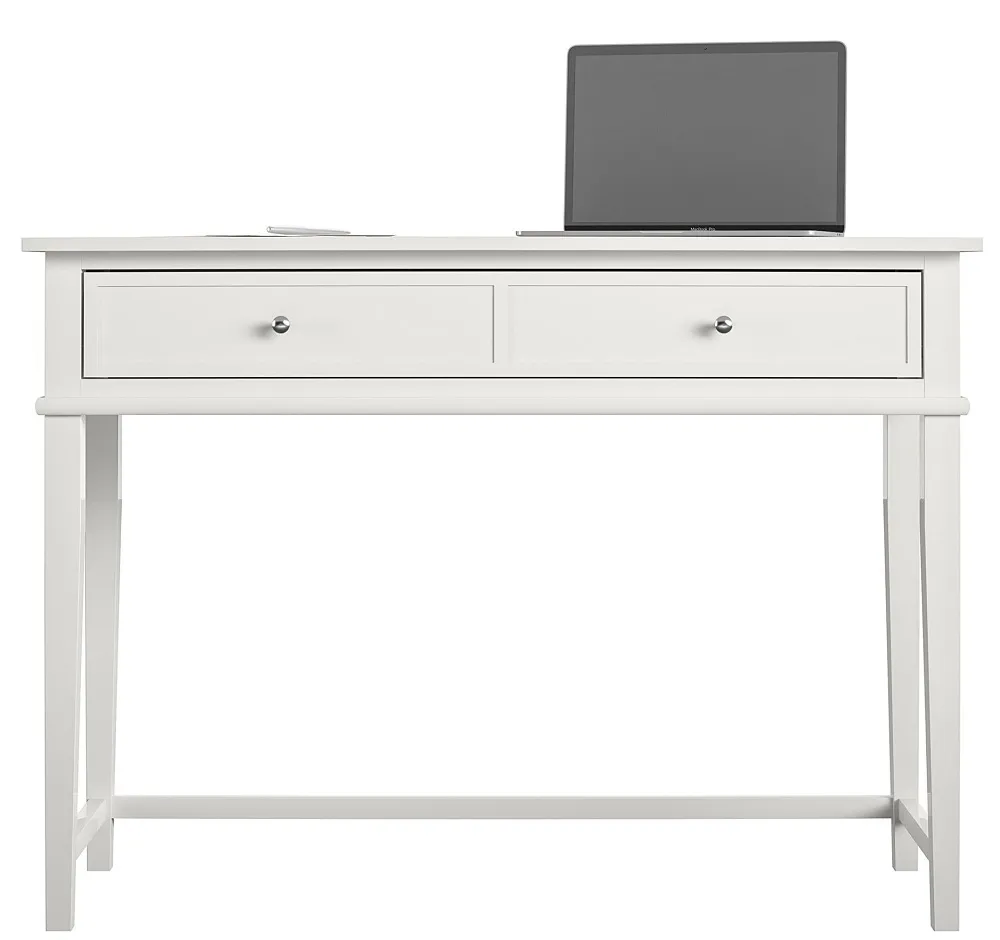 Franklin 2 Drawer Writing Desk - White
