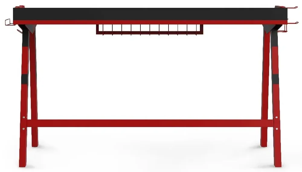 Fuego Gaming Desk - Black, Red