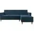 Harford Sectional Futon Sofa Bed with Storage - Blue, Chenille