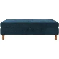 Harford Storage Ottoman Bench - Blue, Chenille