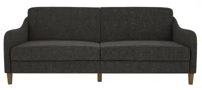 Jack 2-Seater Sofa Bed with Sprung Base - Grey, Linen