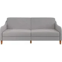 Jack 2-Seater Sofa Bed with Sprung Base - Light Grey, Linen