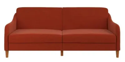 Jack 2-Seater Sofa Bed with Sprung Base - Orange, Linen
