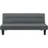 Keith Futon 3-Seater Sofa Bed - Grey, Velvet