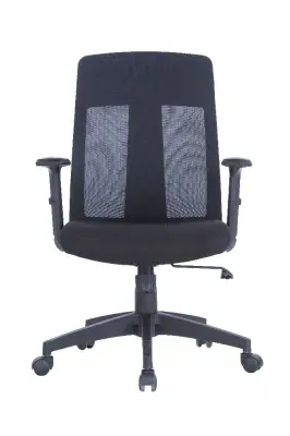 Leake Mesh Operator Chair with Arms - Black image