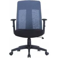 Leake Mesh Operator Chair with Arms - Grey