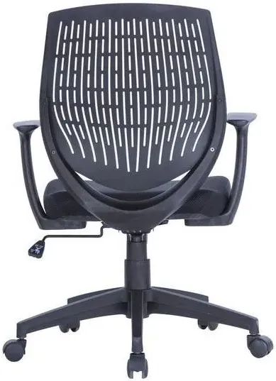Meigs Task Operator Chair with Arms - Black, Fabric