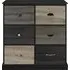 Merced 6 Door Storage Cabinet - Black