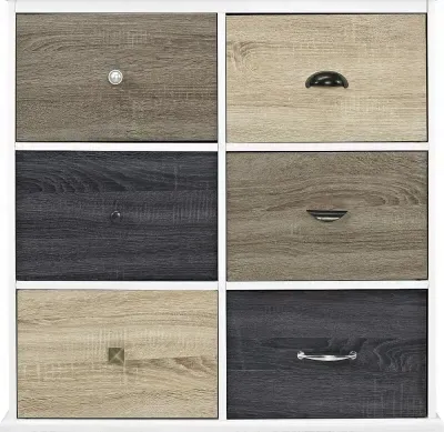 Merced 6 Door Storage Cabinet - White