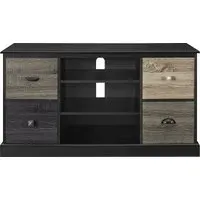 Merced TV Console with 4 Drawers - Black