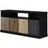 Merced TV Console with 4 Drawers - Black