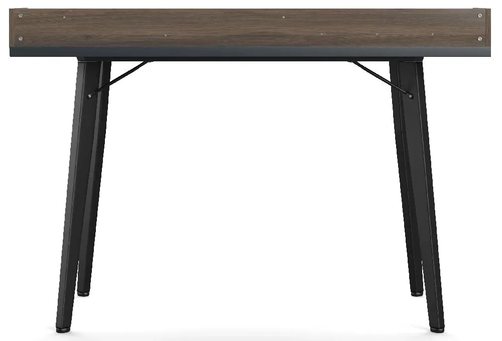 Mesa Writing Desk - Charcoal Grey, Walnut