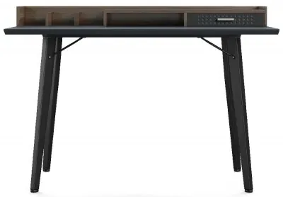 Mesa Writing Desk - Charcoal Grey, Walnut image