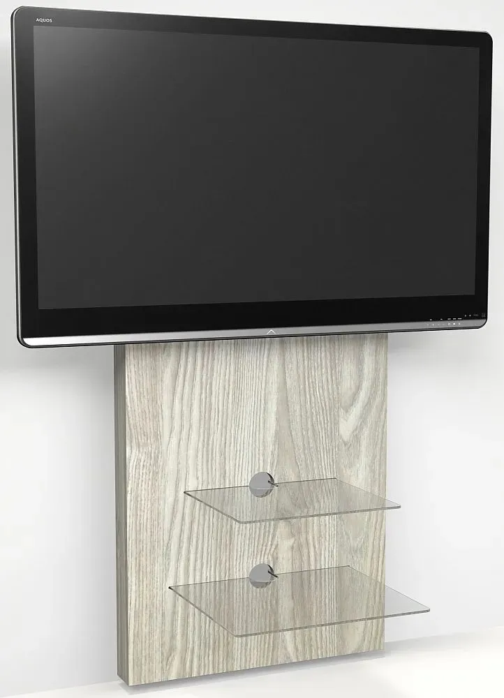Mille 2 Shelf 60cm TV Stand - Light Oak