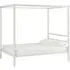 Moca Double Bed Frame - White, Metal